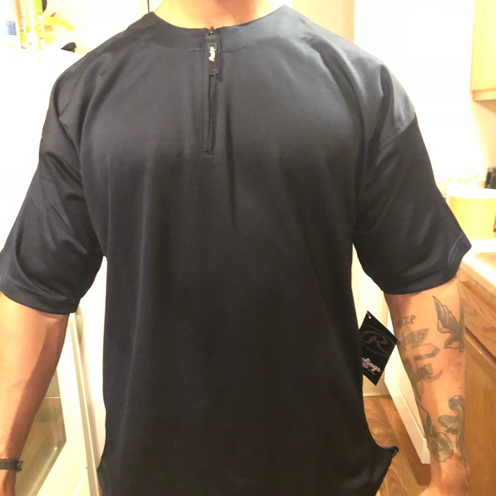 Rawlings baseball 3/4 zip T-shirt